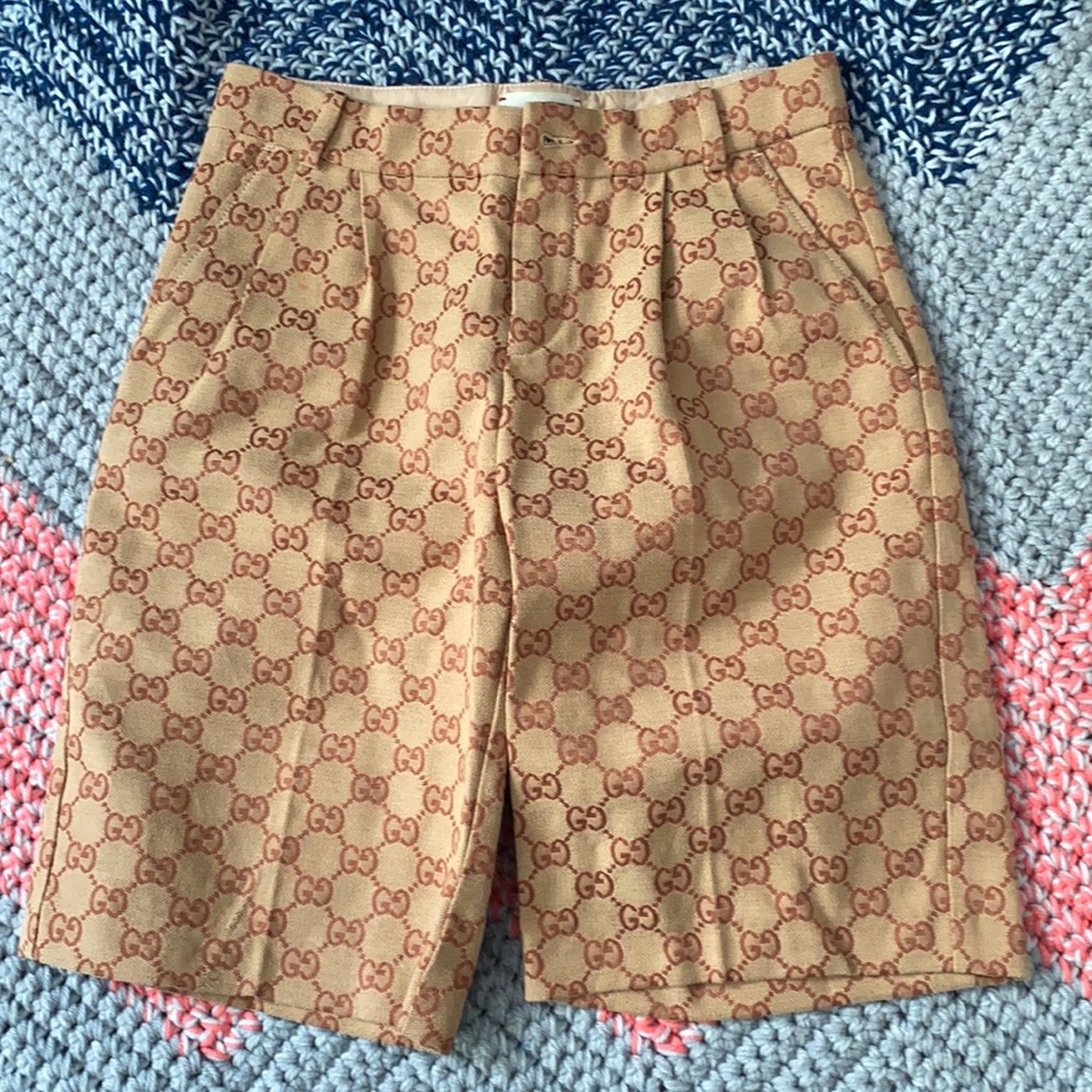 Kids unisex Gucci monogram shorts